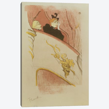 The Box Of The Golden Grotesque, 1893 Canvas Print #BMN12528} by Henri de Toulouse-Lautrec Canvas Art Print