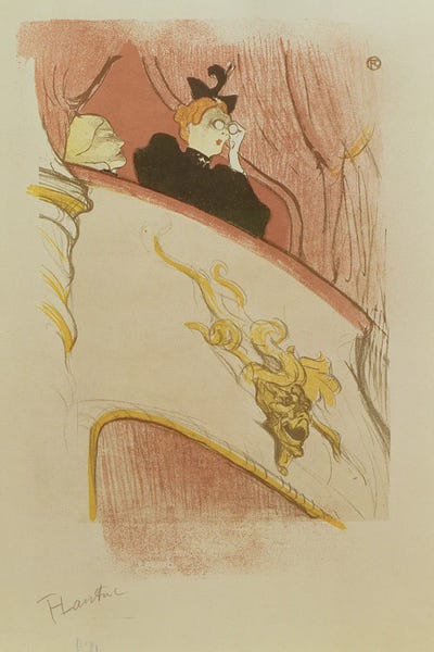 Performing Arts: The Box Of The Golden Grotesque, 1893 by Henri de Toulouse-Lautrec