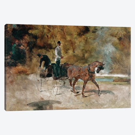 The Carriage, 1880 Canvas Print #BMN12530} by Henri de Toulouse-Lautrec Canvas Artwork