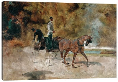 The Carriage, 1880 Canvas Art Print - Henri de Toulouse Lautrec