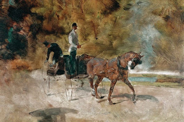 Henri de Toulouse-Lautrec: The Carriage, 1880 by Henri de Toulouse-Lautrec