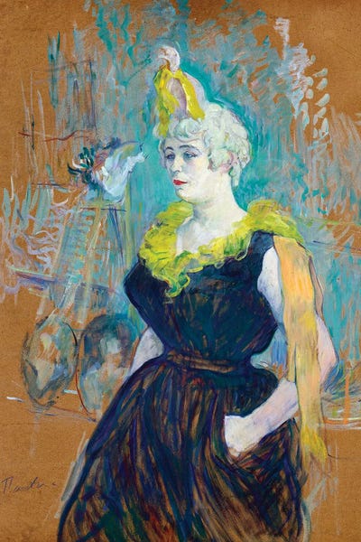 Henri de Toulouse-Lautrec: The Clownesse Cha-U-Kao Par, 1895 by Henri de Toulouse-Lautrec