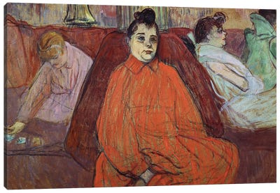 The Divan, 1893 Canvas Art Print - Henri de Toulouse Lautrec
