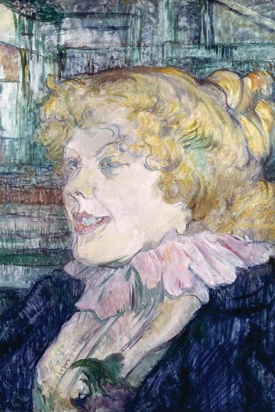 The English Girl From 'The Star' At Le Havre, 1899 by Henri de Toulouse-Lautrec framed canvas print