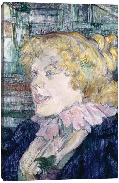 The English Girl From 'The Star' At Le Havre, 1899 Canvas Art Print - Henri de Toulouse Lautrec