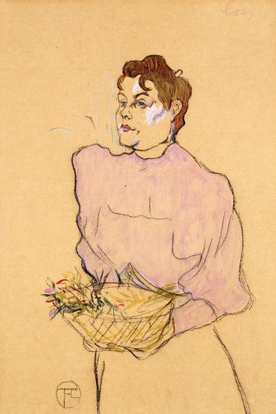 Henri de Toulouse-Lautrec: The Flower-Seller, 1894 by Henri de Toulouse-Lautrec
