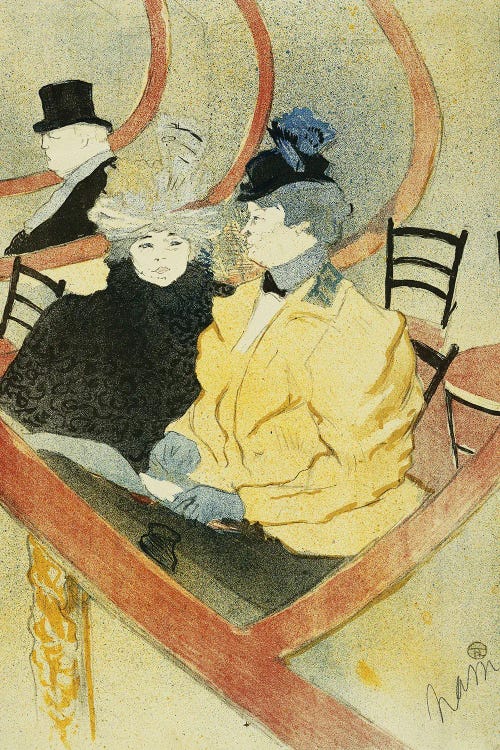 The Grand Lodge; Le Grande Loge, 1896-7 by Henri de Toulouse-Lautrec wall art