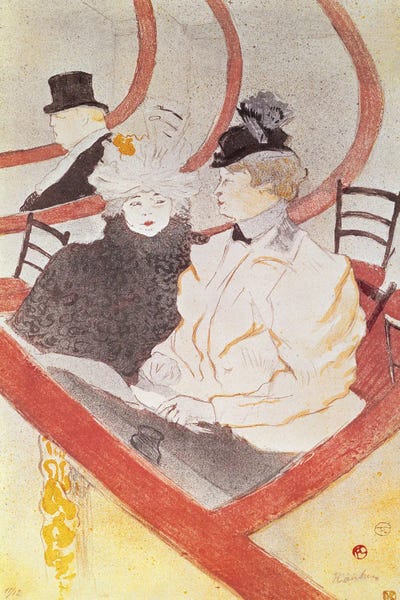 Performing Arts: The Grande Loge, 1897 by Henri de Toulouse-Lautrec