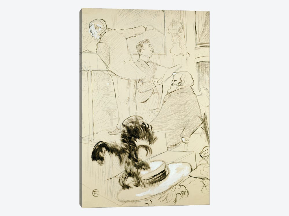 The Great Concerts Of The Opera: Ambroise Thomas Witnessed A Rehearsal Of Francesca Da Rimini, C.1896 by Henri de Toulouse-Lautrec 1-piece Art Print