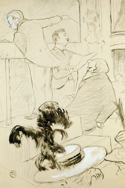 Performing Arts: The Great Concerts Of The Opera: Ambroise Thomas Witnessed A Rehearsal Of Francesca Da Rimini, C.1896 by Henri de Toulouse-Lautrec