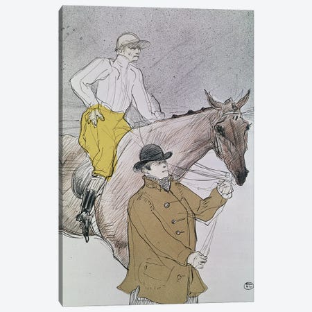 The Jockey Led To The Start Canvas Print #BMN12551} by Henri de Toulouse-Lautrec Canvas Art