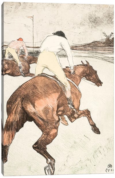 The Jockey, 1899 Canvas Art Print - Horse Racing Art