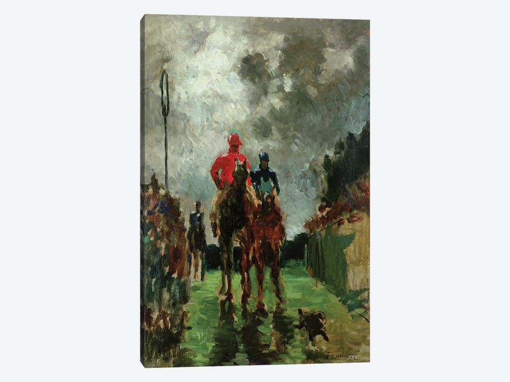 The Jockeys, 1882 by Henri de Toulouse-Lautrec 1-piece Canvas Artwork