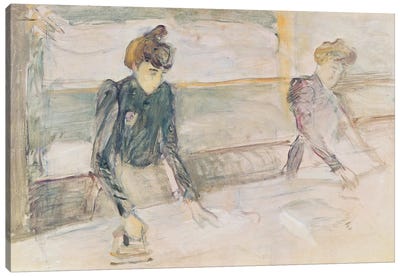 The Laundresses Canvas Art Print - Henri de Toulouse Lautrec