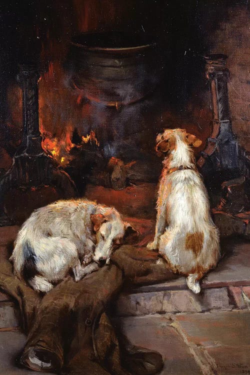 By the Hearth, 1894 by Philip Eustace Stretton wall art