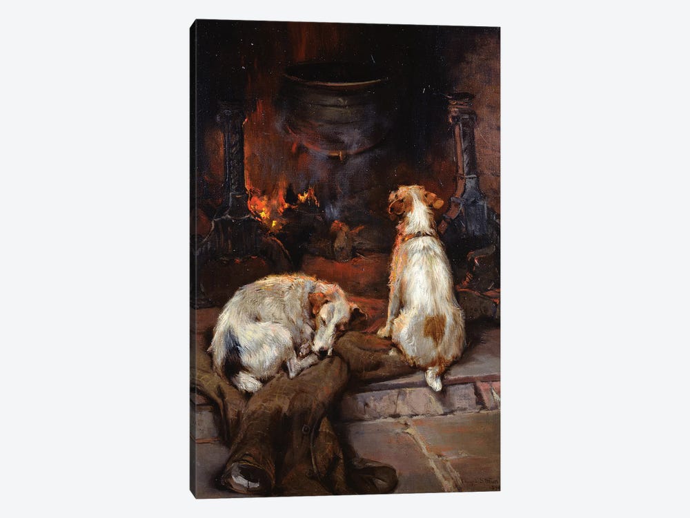 By the Hearth, 1894 by Philip Eustace Stretton 1-piece Canvas Art