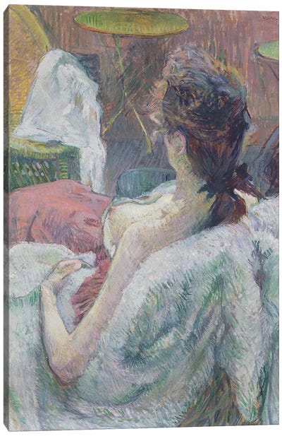 The Model Resting, 1889 Canvas Art Print - Henri de Toulouse Lautrec