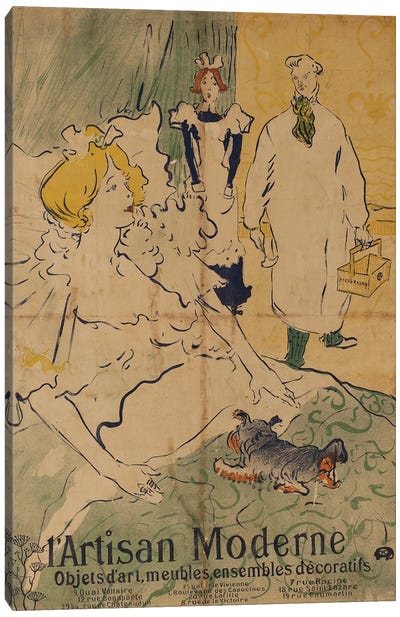 The Modern Artisan, 1894 Canvas Art Print - Henri de Toulouse Lautrec