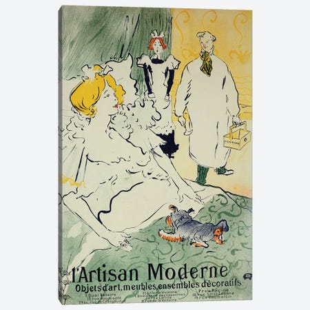 The Modern Artisan, 1896 Canvas Print #BMN12564} by Henri de Toulouse-Lautrec Canvas Wall Art