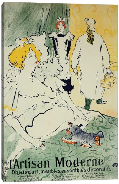 The Modern Artisan, 1896 Canvas Art Print - Henri de Toulouse Lautrec