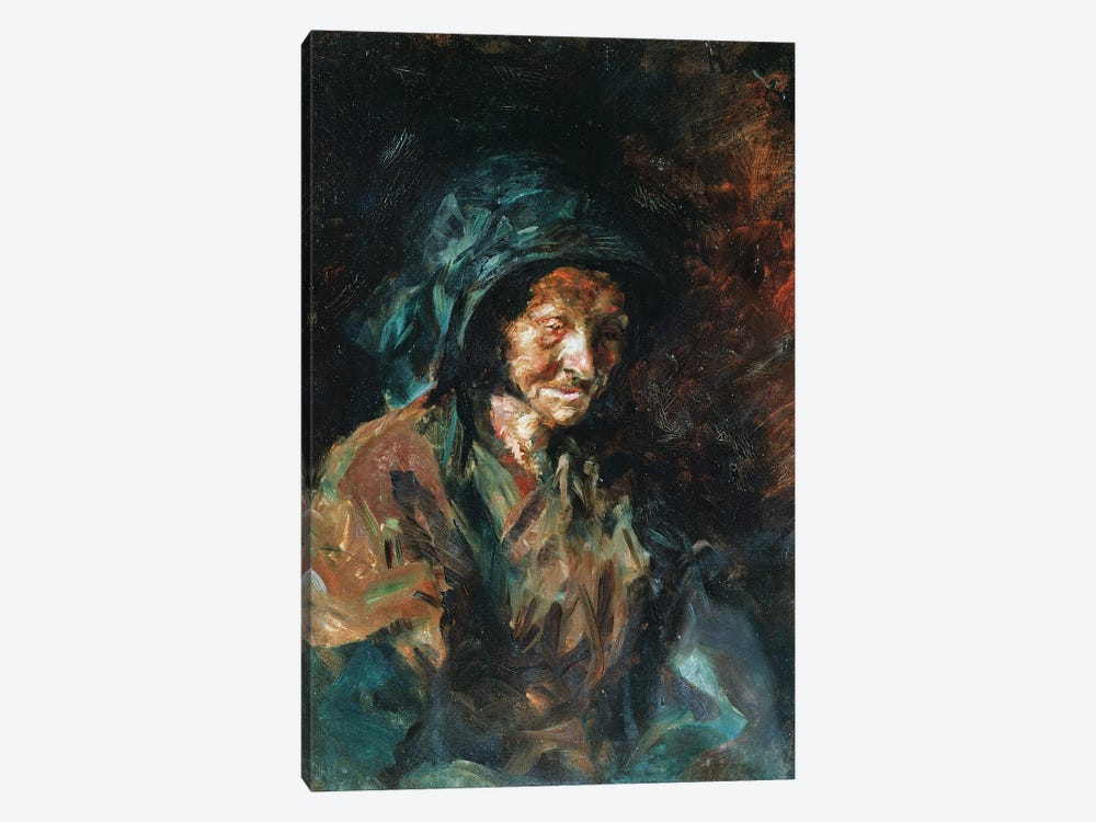 The Old Woman Known As The 'Crayfish' From The Le Bosc Region, 1882 by Henri de Toulouse-Lautrec 1-piece Canvas Artwork
