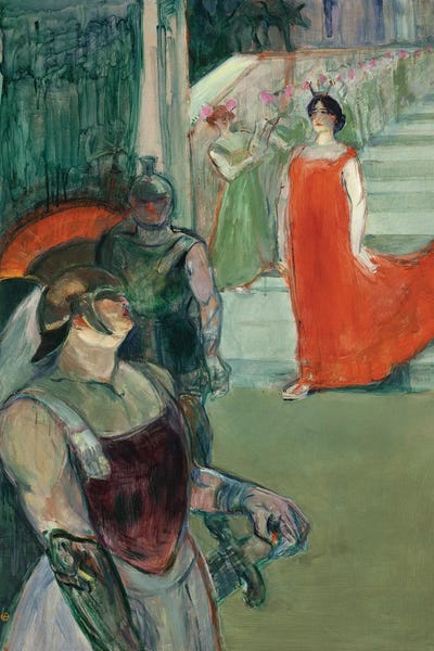 The Opera 'Messalina' At Bordeaux , 1900-1901 by Henri de Toulouse-Lautrec canvas print