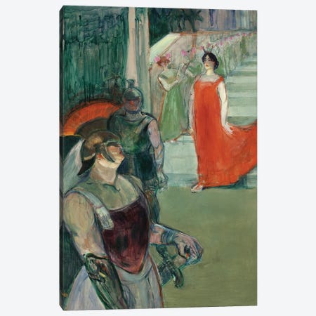 The Opera 'Messalina' At Bordeaux , 1900-1901 Canvas Print #BMN12569} by Henri de Toulouse-Lautrec Canvas Print