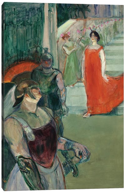 The Opera 'Messalina' At Bordeaux , 1900-1901 Canvas Art Print - Henri de Toulouse Lautrec