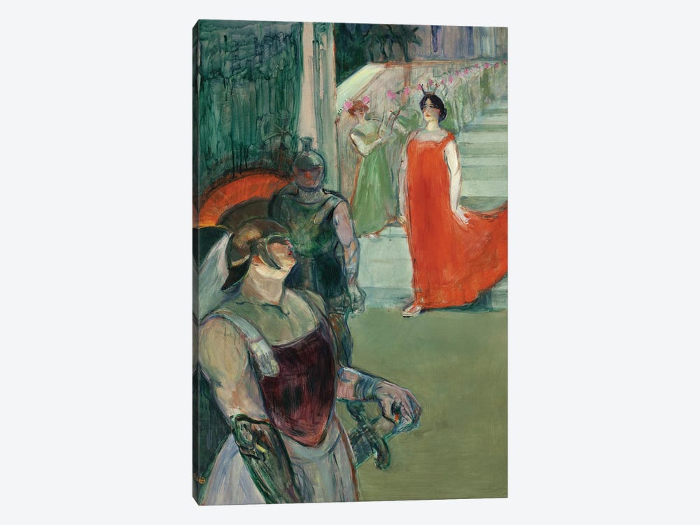 The Opera 'Messalina' At Bordeaux , 1900-1901 by Henri de Toulouse-Lautrec 1-piece Canvas Art Print