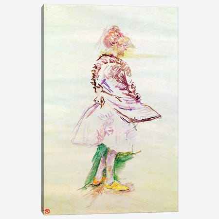 The Profile Of A Standing Dancer, 1887 Canvas Print #BMN12576} by Henri de Toulouse-Lautrec Canvas Art Print