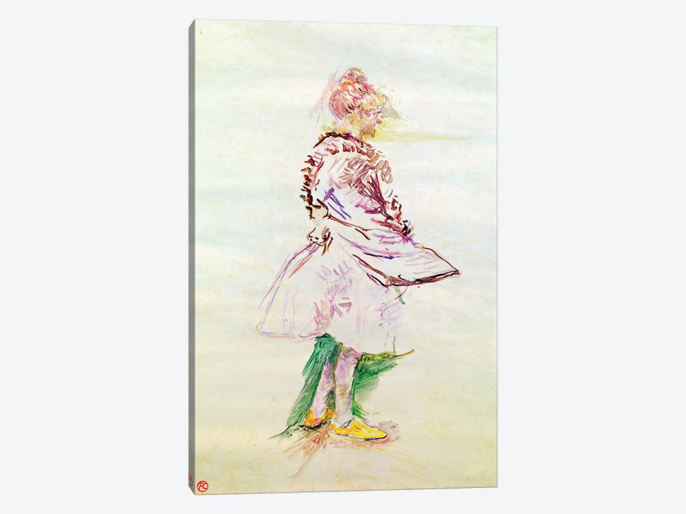 The Profile Of A Standing Dancer, 1887 by Henri de Toulouse-Lautrec 1-piece Art Print