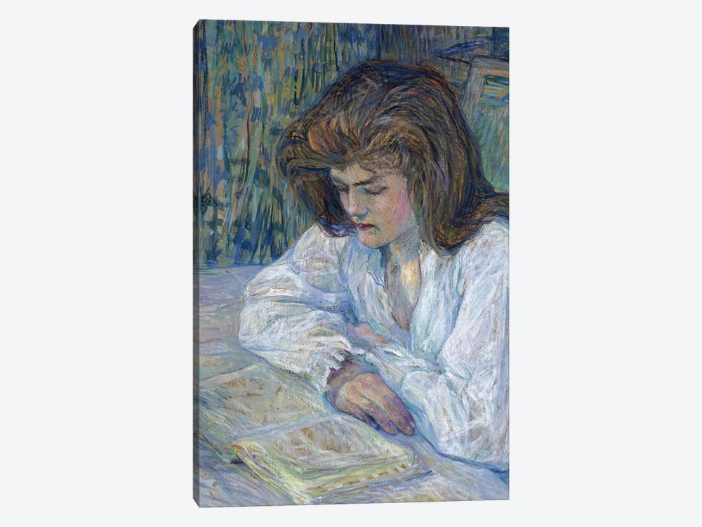 The Reader, 1889 by Henri de Toulouse-Lautrec 1-piece Canvas Art