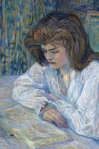 Reading: The Reader, 1889 by Henri de Toulouse-Lautrec