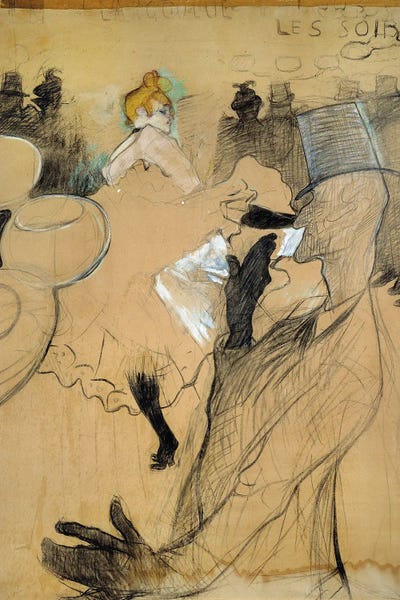 Henri de Toulouse-Lautrec: The Red Mill, The Goulue And Valentin Le Desosse, 1891 by Henri de Toulouse-Lautrec