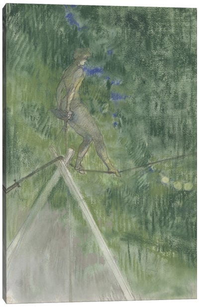 The Rope Dancer Canvas Art Print - Henri de Toulouse Lautrec