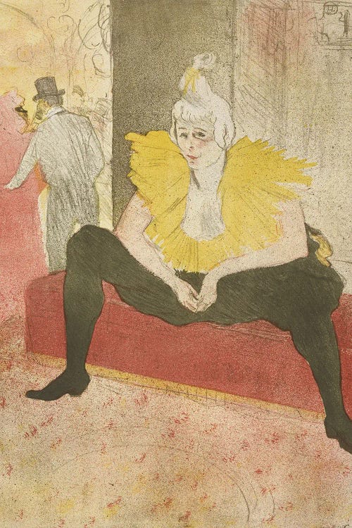 The Seated Clowness , 1896