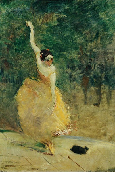 The Spanish Dancer, 1888 by Henri de Toulouse-Lautrec canvas print