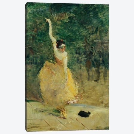 The Spanish Dancer, 1888 Canvas Print #BMN12584} by Henri de Toulouse-Lautrec Canvas Wall Art