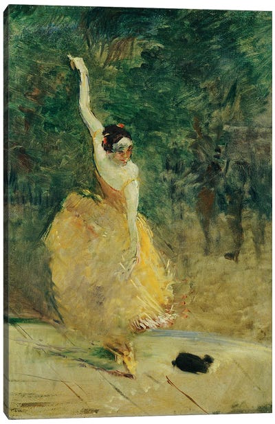 The Spanish Dancer, 1888 Canvas Art Print - Henri de Toulouse Lautrec