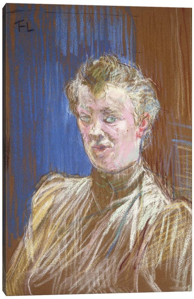The Stony Gabrielle; La Pierreuse Gabrielle, 1893 Canvas Art Print - Henri de Toulouse Lautrec