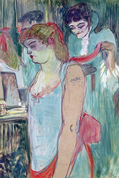 Henri de Toulouse-Lautrec: The Tattooed Woman Or The Toilet, 1894 by Henri de Toulouse-Lautrec