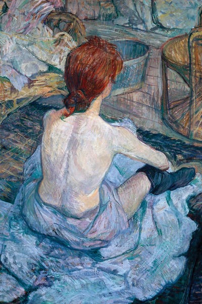 Henri de Toulouse-Lautrec: The Toilette, 1896 - Oil On Cardboard by Henri de Toulouse-Lautrec