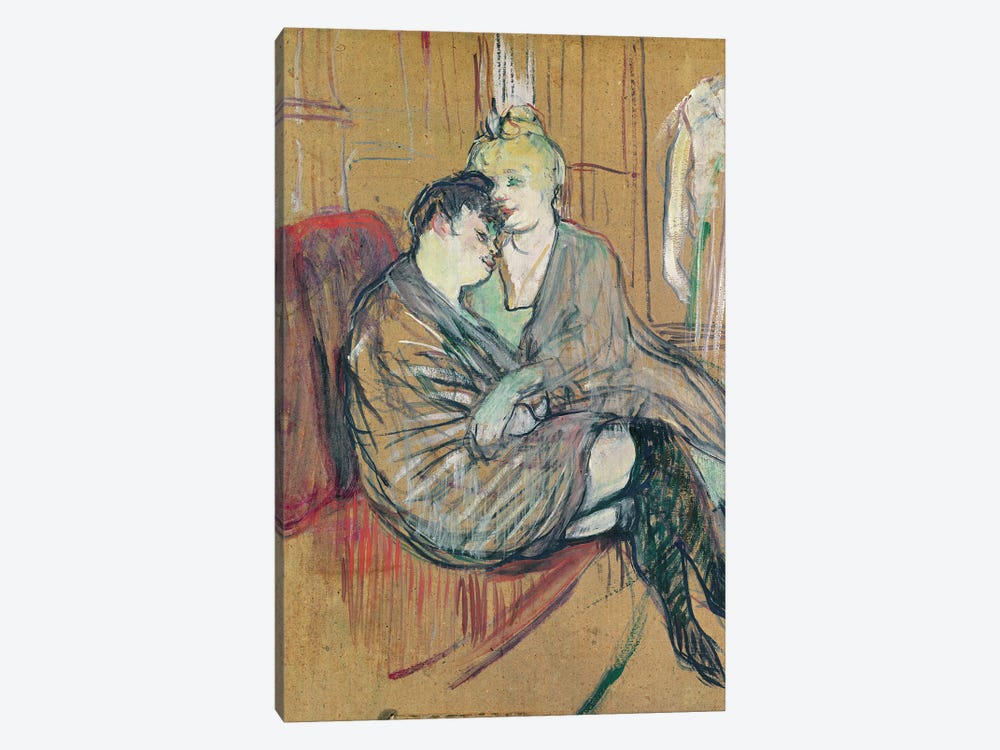 The Two Friends, 1894 by Henri de Toulouse-Lautrec 1-piece Canvas Art Print
