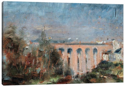 The Viaduct Of Castelviel Has Albi, 1880 Canvas Art Print - Henri de Toulouse Lautrec
