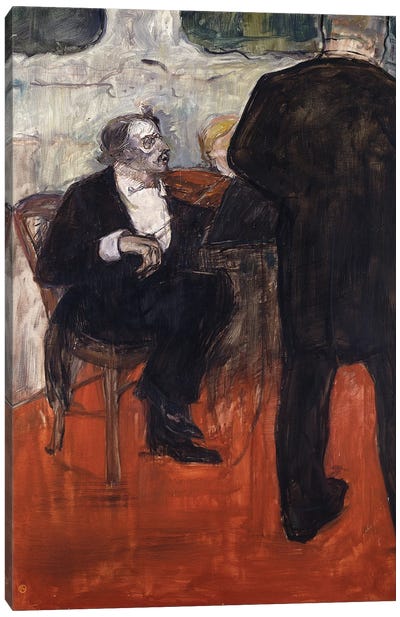 The Violinist Dancla; Le Violiniste Dancla, 1900 Canvas Art Print - Henri de Toulouse Lautrec