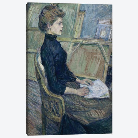 The Young Model Helene Vary In The Workshop, 1888 Canvas Print #BMN12596} by Henri de Toulouse-Lautrec Canvas Print