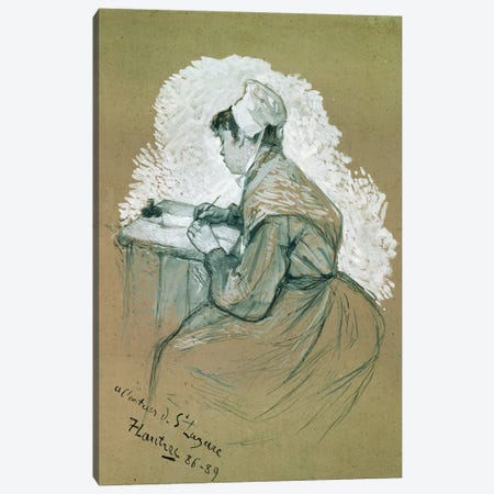 To The Author Of St. Lazare, 1886-89' Canvas Print #BMN12600} by Henri de Toulouse-Lautrec Canvas Art