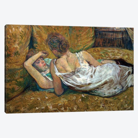 Two Friends Canvas Print #BMN12603} by Henri de Toulouse-Lautrec Canvas Artwork