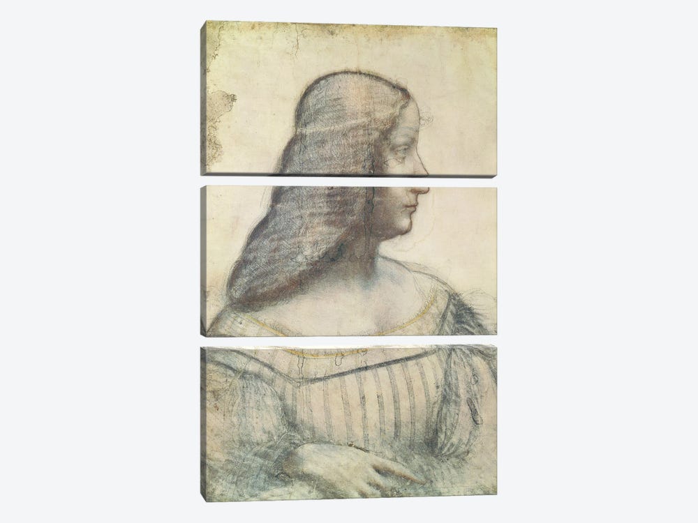 Portrait of Isabella d'Este  3-piece Canvas Artwork