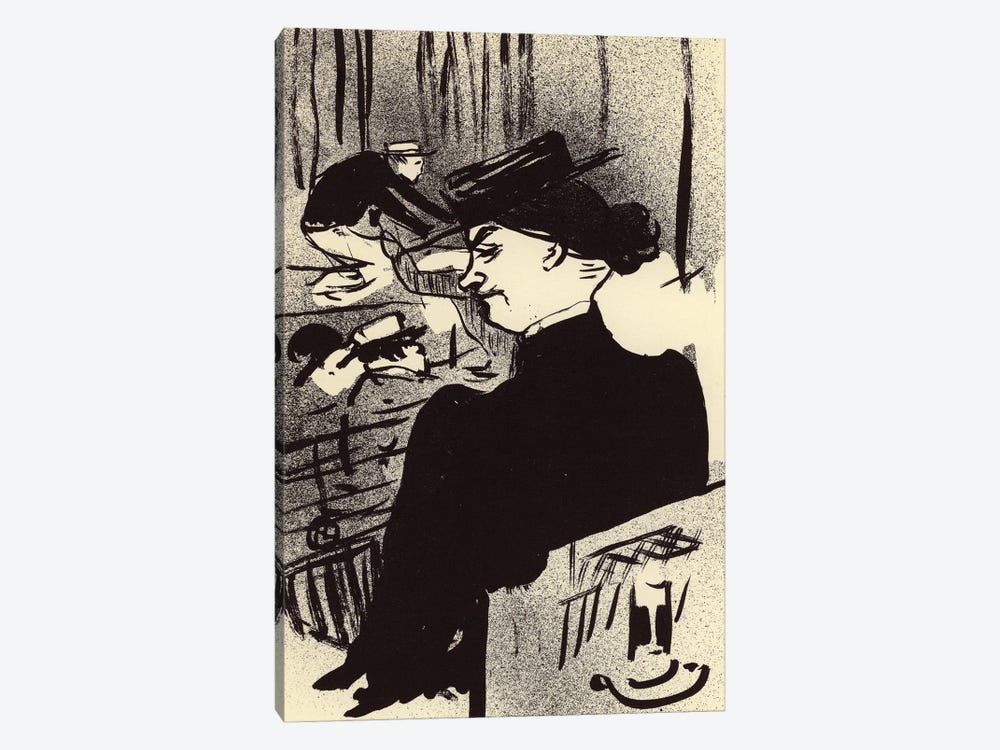 Une Spectatrice by Henri de Toulouse-Lautrec 1-piece Canvas Print